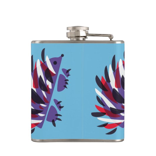 Colorful Abstract Geometric Cute Hedg Heupfles (Achterkant)