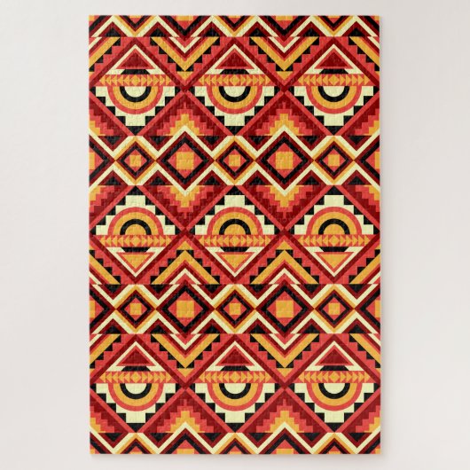 Colorful Abstract Geometric Kaleidoscope Pattern Legpuzzel (Verticaal)