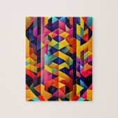 Colorful Abstract Geometric Legpuzzel (Verticaal)