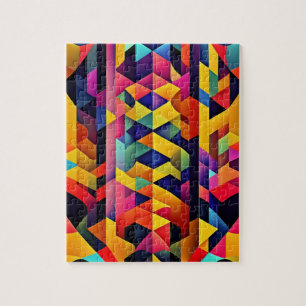 Colorful Abstract Geometric Legpuzzel