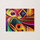 Colorful Abstract Geometric Legpuzzel (Horizontaal)
