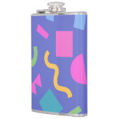 Colorful Abstract Geometric Memphis Style Pattern Heupfles (Links)