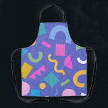 Colorful Abstract Geometric Memphis Style Pattern Schort<br><div class="desc">Colorful abstract geometric pattern featuring bright shapes including circles, arches, rectangles, triangles, and squiggles on a bold background. Modern playful design inspired by retro Memphis style with vibrant gradients and fun scattered elements, perfect for prints, textiles, backgrounds, and creative projects.</div>