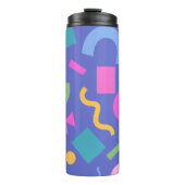 Colorful Abstract Geometric Memphis Style Pattern Thermosbeker (Voorkant)