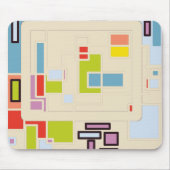 Colorful Abstract Geometric Rectangle Pattern Art Muismat (Voorkant)