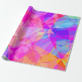 Colorful Abstract Geometric Shapes Prism Pattern Cadeaupapier (Uitgerold)