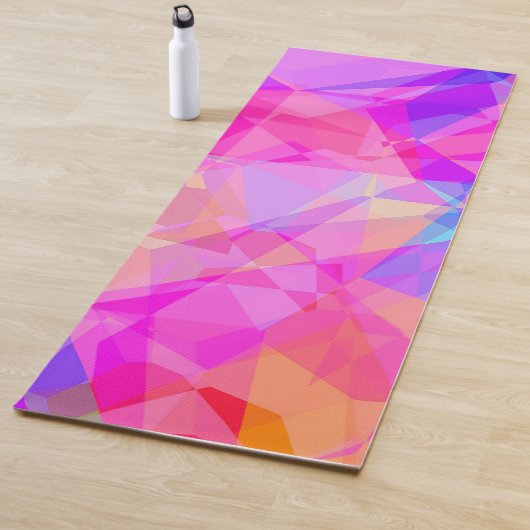 Colorful Abstract Geometric Shapes Prism Pattern Yogamat (In situ)
