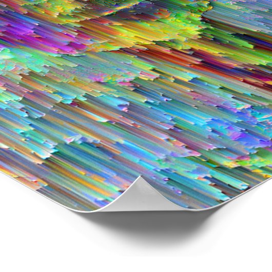 Colorful Abstract Giraffe Poster (Hoek)