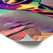 Colorful Abstract Giraffe Poster (Hoek)