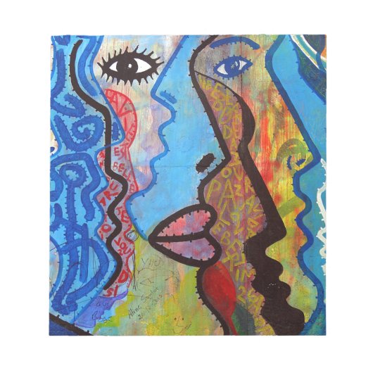 Colorful Abstract Graffiti Notitieblok (Voorkant)