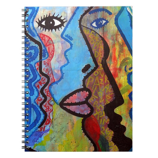 Colorful Abstract Graffiti Notitieboek (Voorkant)