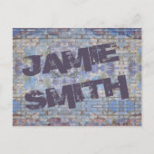 Colorful Abstract Graffiti Wall Street Art Briefkaart (Voorkant)