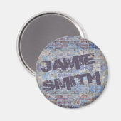 Colorful Abstract Graffiti Wall Street Art Magneet (Voorkant / Achterkant)