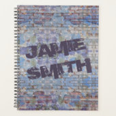 Colorful Abstract Graffiti Wall Street Art Planner (Voorkant)