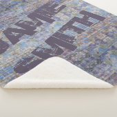 Colorful Abstract Graffiti Wall Street Art Sherpa Deken (3/4)