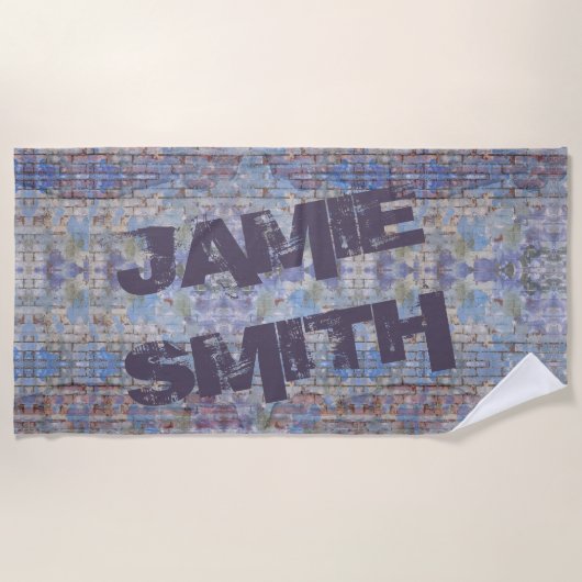 Colorful Abstract Graffiti Wall Street Art Strandlaken (Voorkant)