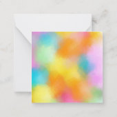 Colorful Abstract handgeschreven monogram Sjabloon (Achterkant)