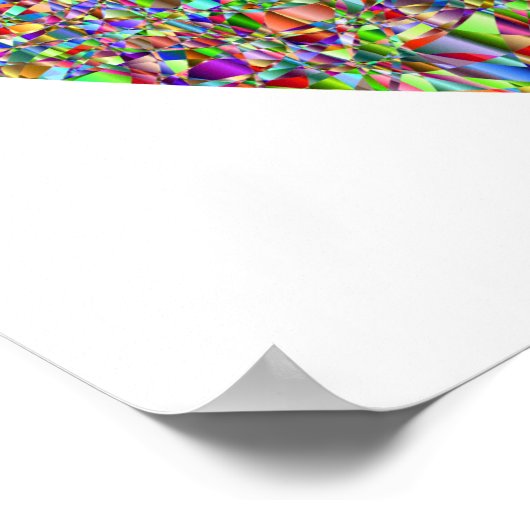 Colorful Abstract Heart Poster Art (Hoek)