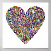 Colorful Abstract Heart Poster Art (Voorkant)