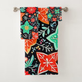 Colorful Abstract Holiday Design Bad Handdoek (Insitu)