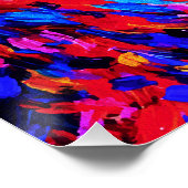 Colorful Abstract Horse Portrait Impasto Perfect Poster (Hoek)