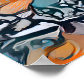 Colorful Abstract Horse Poster (Hoek)