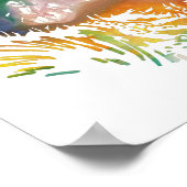 Colorful abstract Kiwi silhouette Poster (Hoek)