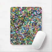 Colorful Abstract kunstschilderingspatroon koelen Muismat (Met muis)