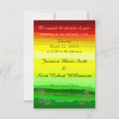Colorful Abstract Lansdscape-3x5Wedding Invitation Kaart (Voorkant)