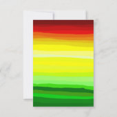 Colorful Abstract Lansdscape-3x5Wedding Invitation Kaart (Achterkant)