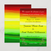 Colorful Abstract Lansdscape-3x5Wedding Invitation Kaart (Voorkant / Achterkant)