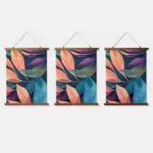 Colorful Abstract Leaves Hangend Wandkleed (Driedubbel)