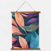 Colorful Abstract Leaves Hangend Wandkleed (Voorkant 3)