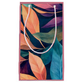 Colorful Abstract Leaves Klein Cadeauzakje (Voorkant)