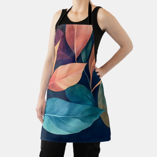 Colorful Abstract Leaves Schort (Insitu)