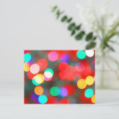 Colorful Abstract Lights Bokeh Briefkaart (Staand voorkant)