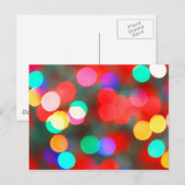 Colorful Abstract Lights Bokeh Briefkaart (Voorkant / Achterkant)