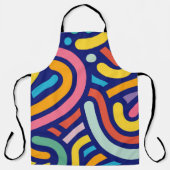 Colorful Abstract Lines  Schort (Voorkant)