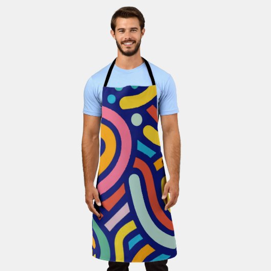 Colorful Abstract Lines  Schort (Gedragen)