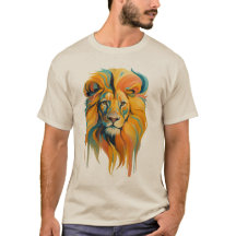 Colorful Abstract Lion Art –Bold & Majestic Design