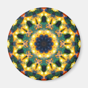 Colorful Abstract Mandala Magneet