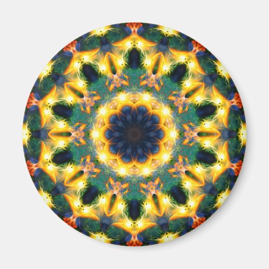 Colorful Abstract Mandala Magneet (Voorkant)