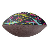 Colorful Abstract Memphis Lines Pattern American Football (Gedraaid 270)