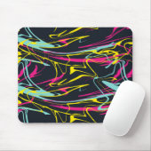 Colorful Abstract Memphis Lines Pattern Muismat (Met muis)