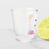 Colorful Abstract Memphis Wedding Shot Glas (Links)