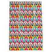 Colorful Abstract Modern Illustratie Medium Cadeauzakje (Achterkant)