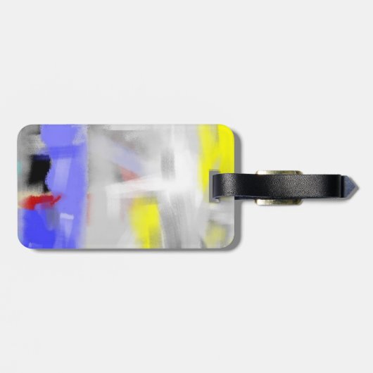 Colorful Abstract Modern minimalist Bagagelabel (Achterkant horizontaal)