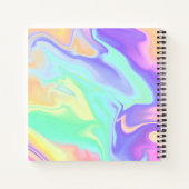 Colorful Abstract Monogram Sketchbook Notitieboek (Achterkant)