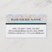 Colorful Abstract mosaic Custom Monogram #2 Visitekaartje (Achterkant)