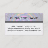 Colorful Abstract mosaic Custom Monogram Visitekaartje (Achterkant)